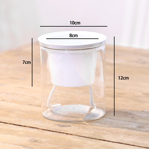 NATURIX LM01 blanco transparente autorriego maceta PP plástico decoración del hogar soporte de Metal <span class=keywords><strong>mesa</strong></span> <span class=keywords><strong>para</strong></span> guardería - Product Image 6