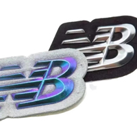 Écusson thermocollant en TPU pour languette de chaussure, avec logo d'équipe de football en relief, impression 3D, vinyle réfléchissant