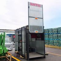 Monte-charge de chantier / élévateur de chantier modèle SC200, capacité de construction de marque, cage simple, hauteur de levage pour passagers