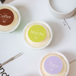 Conteneur de <span class=keywords><strong>yaourt</strong></span> à dessert jetable biodégradable de haute qualité Mini tasses à crème glacée en plastique pour l'emballage - Product Image 3