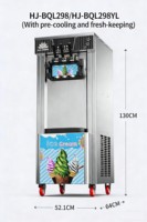 Machine à glace pilée, machine à glace en libre-service, machine à glace solaire, verticale à trois têtes