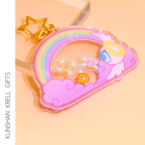Porte-clés en acrylique brillant personnalisé Kunshan Krell, pendentifs, breloques, décoration, cadeau en acrylique - Product Image 1