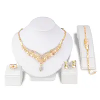 Personality exaggerated temperament necklace four pcs fashionable wedding ball jewelry set
