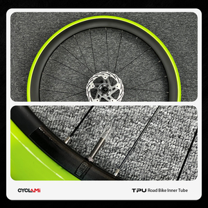 Camera d'Aria Ultraleggera CYCLAMI in TPU 38g per <span class=keywords><strong>Bici</strong></span> <span class=keywords><strong>da</strong></span> Corsa 700C con Valvola <span class=keywords><strong>da</strong></span> 45mm 60mm 80mm per Pneumatici 700C 18 23 25 <span class=keywords><strong>28</strong></span> 30 32 - Product Image 4