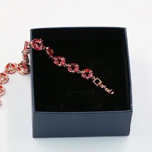 Natuna High Quality Jewelry Ruby Bracelets Women Luxury Zircon Bracelet Design Brass Bracelet For Women