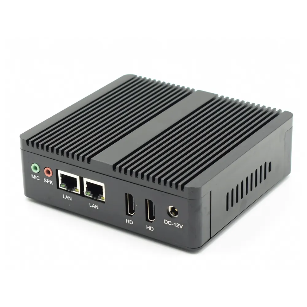 शीर्ष बिक्री औद्योगिक मिनी पीसी Win10 Pfsense में AES-NI-दूरभाष N3160/J3160 Fanless Barebone मिनी कंप्यूटर लैपटॉप 2 * लैन 2 * HD टीवी बॉक्स VESA