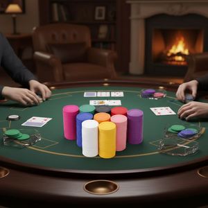 Jetons de poker en plastique vierges et bon marché - Product Image 3