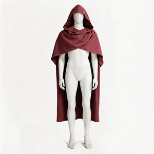Cape de chevalier médiéval haut de gamme pour adulte, unisexe, à capuche, pour cosplay, Halloween, guerrier, elfe, jeu de rôle - Product Image 1