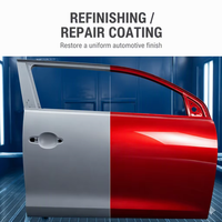 Peinture automobile Meklon 1K Rouge Perle, peinture en aérosol pour voiture, couche de base liquide