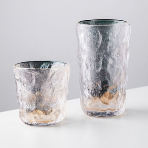 Vaso de Vidrio Personalizado con Textura en Relieve, Vaso Moderno para Regalos Promocionales, Servicio OEM al por Mayor - Product Image 1