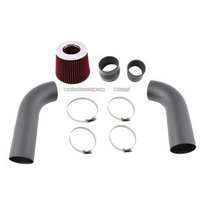 Kit de Admisión de Aire Frío de Alto Rendimiento con Filtro, Estilo Negro y Rojo para BMW Serie 3 323 325 328 330 I6 AIM022-RD-BK de 1999-2005 - Product Image 1