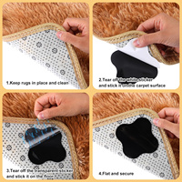 Pince à tapis auto-adhésif antidérapant fixe tapis en caoutchouc fleur de prunier double face tapis tapis pince à tapis