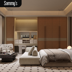 <span class=keywords><strong>Armario</strong></span> Moderno de Madera para Dormitorio de Sammy, <span class=keywords><strong>Armario</strong></span> <span class=keywords><strong>Extensible</strong></span> Independiente de Lujo, Muebles de Diseño Personalizado, Vestidor para Villa - Product Image 2