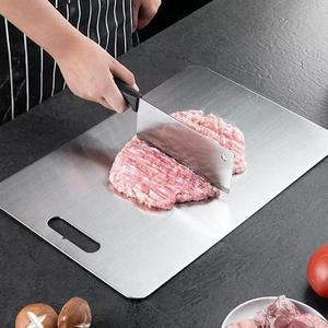 Wholesale Stainless Steel Thickened Cutting Board Antibacterial Mildew-proof Kneading Dough Kitchen Fruit Vegetable - Product Image 2