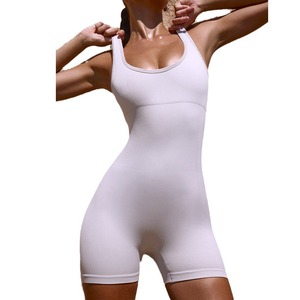 Traje de yoga de una pieza <span class=keywords><strong>Z</strong></span> sin mangas con tirantes cruzados, espalda hermosa, levantamiento de cadera, transpirable, sin costuras, elástico para entrenamiento - Product Image 5