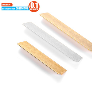 Toco Meubels Kast Verborgen Aluminium Rand Handvat Pull Handle Gold Lange Garderobe Deurgrepen - Product Image 2