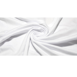 Dapat disesuaikan 100% katun tenun kaus pria lengan pendek leher bulat katun putih kampanye kemeja dicetak desain polos - Product Image 3