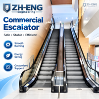 Escalator intérieur commercial en acier inoxydable, escalier mobile automatique pour centre commercial, supermarché