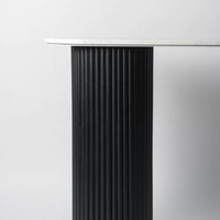 Table console en marbre nervuré minimaliste nordique moderne SWT Home pour salon