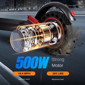 สกู๊ตเตอร์สองล้อพับได้ ข้ามพรมแดน 36V อลูมิเนียม เซ็นเซอร์กันน้ำ มอเตอร์ 500W ระยะทาง 35 กม. มินิ พกพาสะดวก แบตเตอรี่ลิเธียม G20 S - Product Image 2