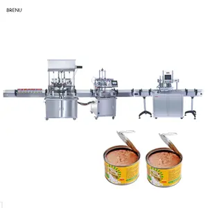 BRENU Sampo Cair Otomatis, Madu Kental, Bensin Anti Korosi Mayonnaise Butter Sauce Can Filling Machine