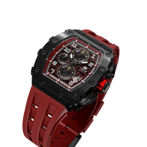 Reloj de Lujo para Hombre con Esfera de Cristal de Zafiro, Correa de Silicona, Personalizado, Resistente al Agua <span class=keywords><strong>5</strong></span> ATM, Movimiento <span class=keywords><strong>Seiko</strong></span>, Deportivo - Product Image 2