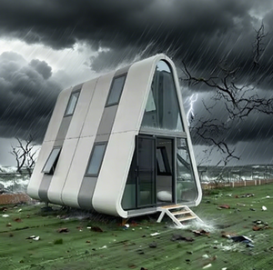 Camera d'Albergo Prefabbricata di Lusso a Due Piani in Stile Vittoriano, Ecologica e Ignifuga in Acciaio per <span class=keywords><strong>Resort</strong></span>, Parchi Commerciali e Soggiorni - Product Image 3