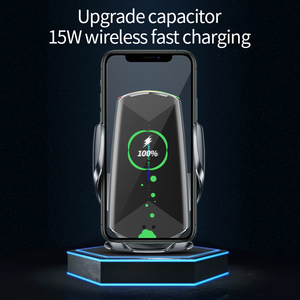Support de chargeur de voiture sans fil à capteur infrarouge 15W avec fixation automatique pour grille d'aération, compatible iPhone et smartphones Android universels - Product Image 3