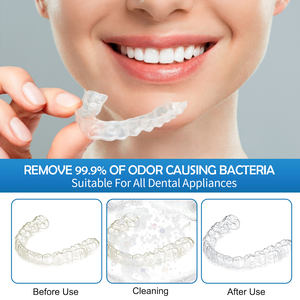 Tabletas para el cuidado de dentaduras postizas con certificación ISO, retenedor de limpieza profunda a <span class=keywords><strong>precio</strong></span> de fabricante, limpiador para el cuidado bucal para alineadores y dentaduras postizas - Product Image 4
