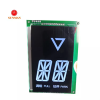 SML0265 Modul LCD Segmen 2 Digit 7-Segmen COB LCM Latar Belakang Hitam Tampilan Negatif untuk Indikator Lift
