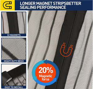 Style moderne Nouveau <span class=keywords><strong>rideau</strong></span> de porte <span class=keywords><strong>moustiquaire</strong></span> magnétique en polyester pour hôtel - Product Image 4