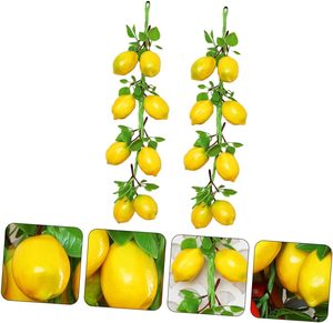 Guirlande de citrons artificiels pour décoration de maison, fête, mariage, ferme - Product Image 2