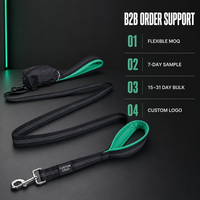 Collier d'entraînement pour animaux de compagnie en nylon avec rubans réfléchissants, fermeture auto-agrippante et étiquette personnalisée pour l'obéissance en extérieur