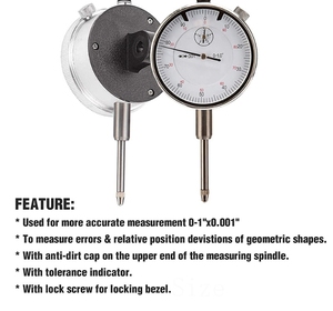 Indicador de Dial personalizable OEM 0-1 pulgada Puntero mecánico Precisión 0.001in para juegos de herramientas - Product Image 3