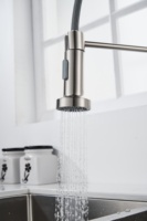 Robinet de cuisine moderne haut de gamme design haute qualité 304 acier inoxydable mitigeur robinet chaud froid pour évier mur pour hôtels