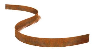 Corten Steel Lawn Edging 10m Rounded Top 10m <b>Folding</b> Lawn Edging DIY Lawn Edging Fence for Orchards Flower <b>Bed</b> Edging - Product Image 6
