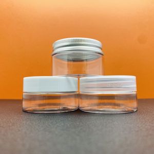 Bocaux ronds en plastique PET transparents à plusieurs niveaux, vides, avec couvercle à vis en aluminium étanche pour savon liquide et articles de soins personnels - Product Image 4