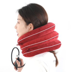 Dispositif de traction cervicale à trois tubes, gonflage manuel, soutien du cou pour soulager les maux de tête - Product Image 3