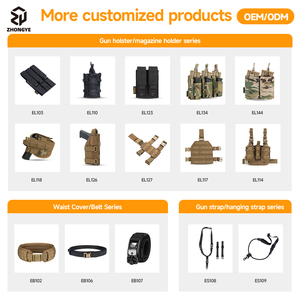 Plataforma táctica de nailon 500D duradero para pierna, para cargadores de 9mm, 7.62/5.56mm, tipo Drop Leg, con bolsa para cargadores y funda para cargadores. - Product Image 4