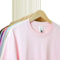 Camiseta de hombre de algodón peinado de 270 g, de color liso, estilo vintage, de hombros caídos, manga corta, de doble hilo, en tonos tierra, de corte holgado.