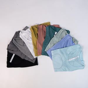 Top Sportivo Estivo da <span class=keywords><strong>Donna</strong></span> con Logo Personalizzato, in Spandex, Stile Racerback, per Allenamento e Yoga - Product Image 3