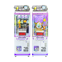 Máquina expendedora de premios operada con monedas, Juego de 7 segundos con luz LED para arcade de centro comercial, Máquina de juego de juguete con cronometraje y premios rápidos