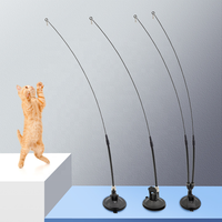 Tongkat pancing tiga bagian Multiful, tongkat memancing penggoda kucing tiga bagian langsung dari pabrik