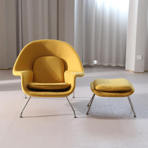 <span class=keywords><strong>Sillones</strong></span> Modulares de Terciopelo Nórdico para Sala de Estar, Sofá de Ocio con Patas de Metal - Product Image 4