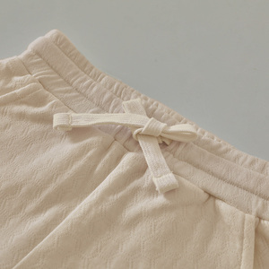 Pantaloncini Estivi per Bambini e Neonati, Tessuto Jacquard in Cotone, Modello Tinta Unita, Vendita Calda - Product Image 4