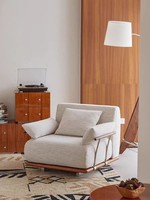 Ensemble de canapés modulaires en tissu de luxe italien, garni d'éponge, design rétro Bauhaus, pour salon, maison d'hôtes, chaise de loisirs, banca unisexe