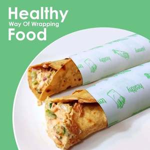 Wholesale Custom Printed Recyclable Wood <b>Pulp</b> Sandwich Wrapping Paper Food Grade Safe Hamburger Packaging Offset Printing Custom - Product Image 5