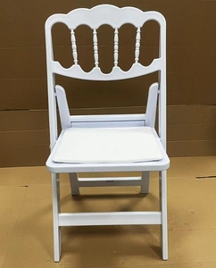 Modern White Gladiatorial Vinyl Padded Resin Wimbledon Chairs USA Mairun for Home Office Wedding Parties Events Folding Design - Product Image 4