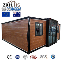 Maison conteneur extensible moderne de 40 pieds, compatible solaire, sur mesure pour zones éloignées, nouvelle norme australienne