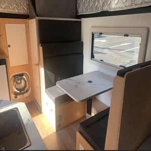 Caravana portátil con patas de soporte resistentes para estacionamiento, ventilador, iluminación LED interior y rueda guía de 10 pulgadas - Product Image 4